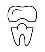 Ikon für Zahnersatz (Kronen, Brücken, Prothesen)